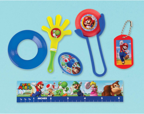 Super Mario Brothers Game Nintendo Kids Birthday Party 48 ct. Value Pack Favors