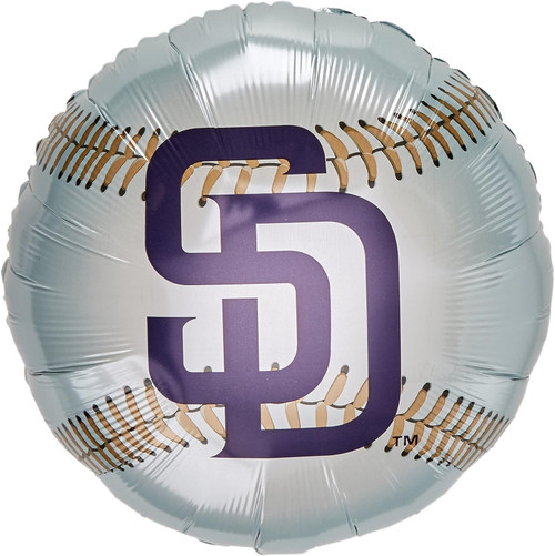 San Diego Padres MLB Baseball Sports Theme Party Decoration 18" Mylar Balloon