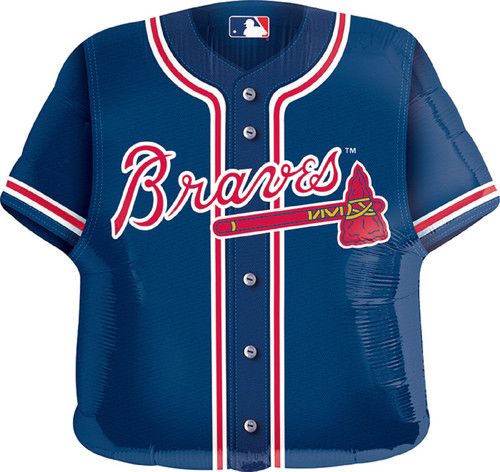 Atlanta Braves Jersey MLB Pro Baseball Party Decoration 24" Shaped Mylar Balloon