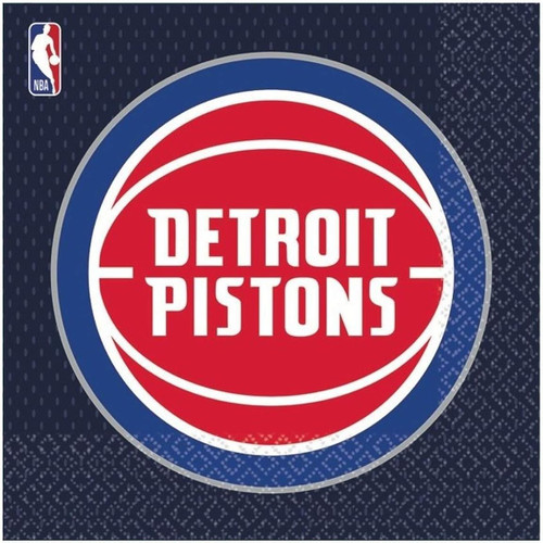 Detroit Pistons NBA Pro Basketball Sports Theme Party Paper Luncheon Napkins