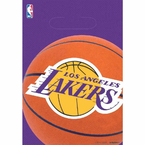 Los Angeles Lakers NBA Pro Basketball Sports Party Favor Treat Sacks Loot Bags