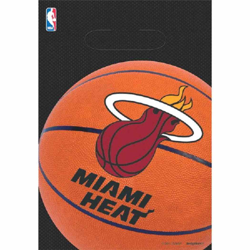 Miami Heat NBA Pro Basketball Sports Party Favor Treat Sacks Loot Bags