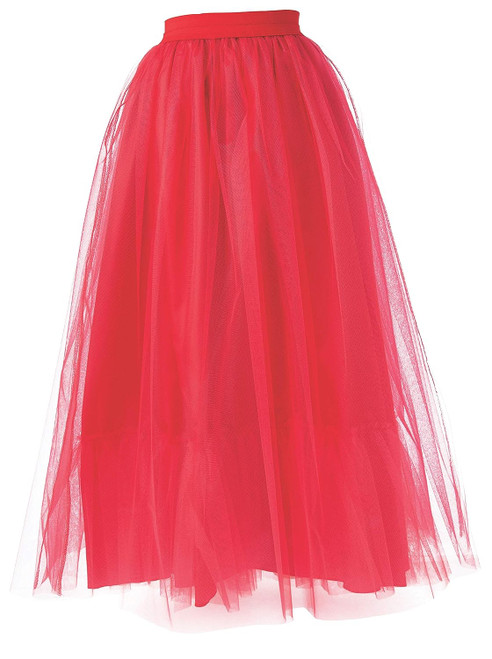 Scarlet Skirt Red Devil Woman Fancy Dress Halloween Adult Costume Accessory