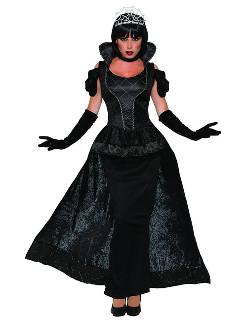Royal Dark Queen Dark Royalty Gothic Medieval Fancy Dress Halloween Costume