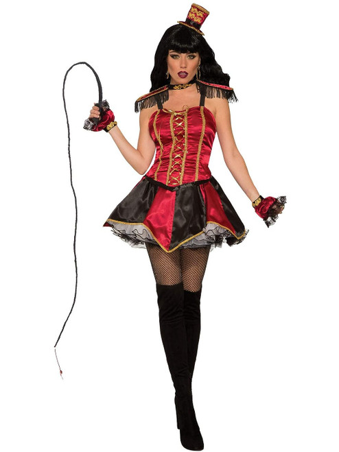 Racy Ringmistress Mystery Circus Carnival Fancy Dress Halloween Adult Costume