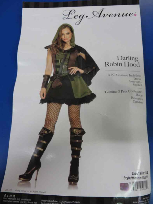 Darling Robin Hood Medieval Hunter Fancy Dress Up Halloween Sexy Adult Costume