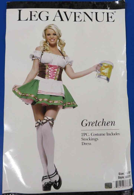 Gretchen Oktoberfest Beer Garden Fancy Dress Up Halloween Sexy Adult Costume