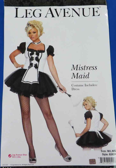 Mistress Maid French Upstairs Chamber Fancy Dress Halloween Sexy Adult Costume