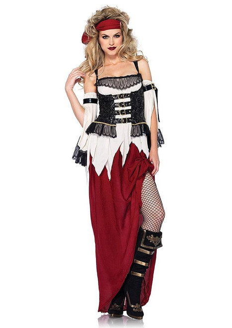 Buried Treasure Beauty Caribbean Pirate Fancy Dress Up Halloween Adult Costume