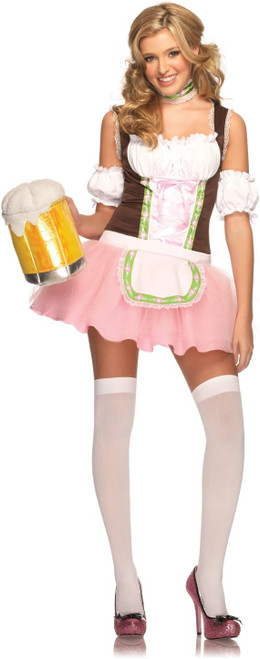 Beer Garden Babe Oktoberfest Girl Fancy Dress Up Halloween Sexy Adult Costume