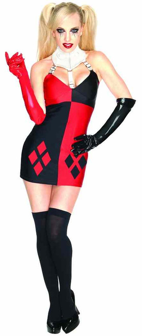 Harley Quinn Batman DC Comics Villain Fancy Dress Halloween Sexy Adult Costume