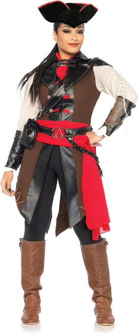 Aveline Assassin's Creed Video Game Fancy Dress Halloween Deluxe Adult Costume