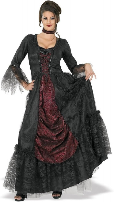 Countess Transylvania Vampire Gothic Fancy Dress Halloween Deluxe Adult Costume