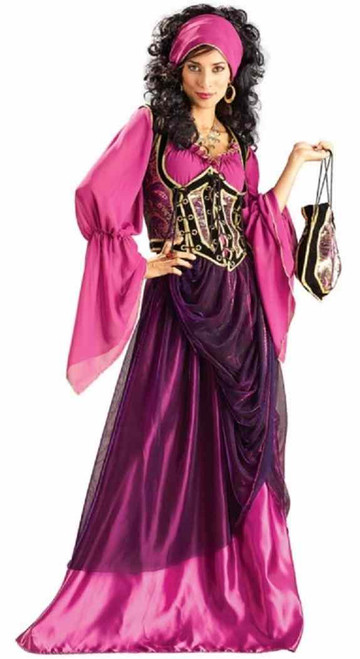 Wench Medieval Renaissance Gypsy Fortune Teller Pirate Halloween Adult Costume