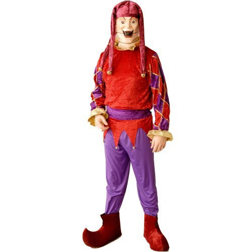 Jester Full Moon Features Puppet Master Fancy Dress Up Halloween Adult Costume