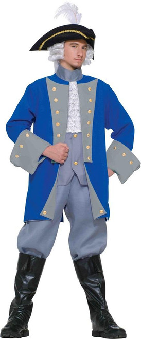 Colonial General George Washington Patriotic Fancy Dress Halloween Adult Costume