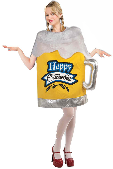 Beer Mug Oktoberfest Unisex Cocktail Party Fancy Dress Halloween Adult Costume