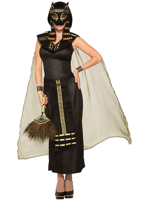 Bastet Ancient Egyptian Goddess Cat Moon Fancy Dress Halloween Adult Costume