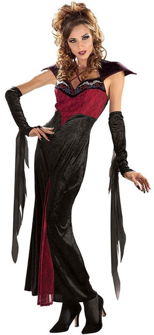 Batwing Vampira Gothic Vampire Bat Girl Fancy Dress Halloween Sexy Adult Costume