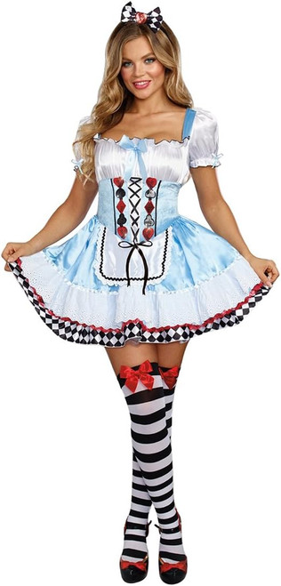 Beyond Wonderland Alice Fairy Tale Storybook Fancy Dress Halloween Adult Costume