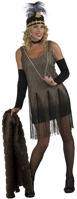 Speakeasy Sweetie Flapper Roaring 20's Fancy Dress Up Halloween Adult Costume