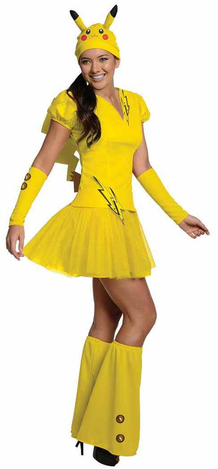 Pikachu Female Pokemon Nintendo Fancy Dress Up Halloween Sexy Adult Costume