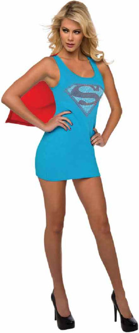 Supergirl Tank Dress Up DC Comics Superhero Fancy Halloween Sexy Adult Costume