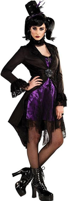 Gothic Jacket Bloodline Vampire Fancy Dress Halloween Adult Costume Accessory