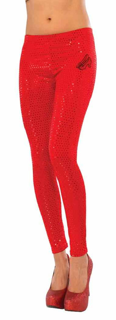 Dorothy Red Sequin Leggings Wizard of Oz Halloween Sexy Adult Costume Accessory