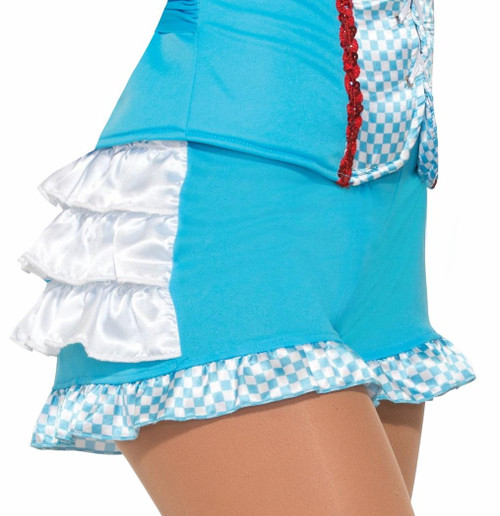 Farm Girl Boy Shorts Dorothy Fancy Dress Up Halloween Adult Costume Accessory
