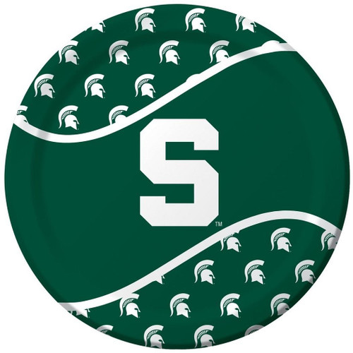 Michigan State Spartans Sports Party 9" Dinner Plates