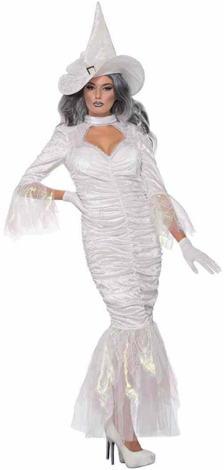 Spell Weaver White Sorceress Wicked Witch Fancy Dress Up Halloween Adult Costume