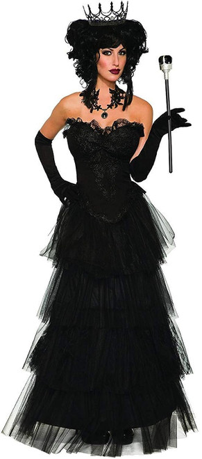 Evil Queen Skirt Dark Royalty Gothic Fancy Dress Up Halloween Costume Accessory