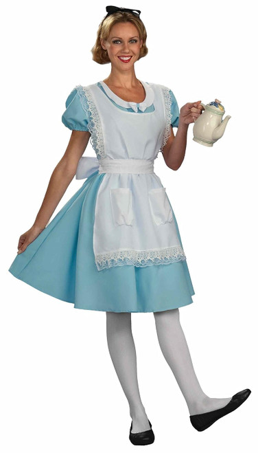 Alice in Wonderland Fairy Tale Storybook Fancy Dress Halloween Adult Costume