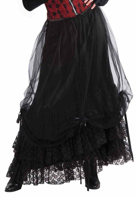 Midnight Gathering Skirt Gothic Vampire Fancy Dress Halloween Costume Accessory