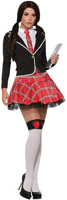 Prep School Girl Catholic Student Fancy Dress Up Halloween Sexy Adult Costume