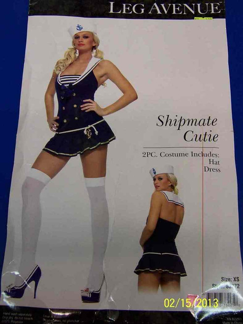 Shipmate Cutie Sailor Girl Fancy Dress Up Halloween Sexy Adult Costume 2 COLORS