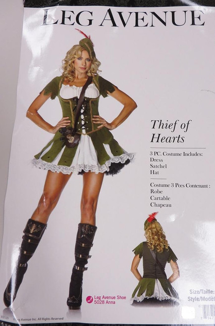 Thief of Hearts Medieval Robin Hood Fancy Dress Up Halloween Sexy Adult Costume