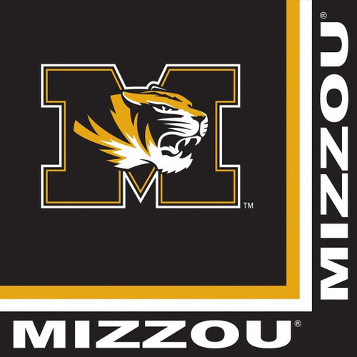 Missouri Tigers Sports Party Luncheon Napkins