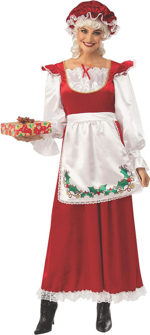 Mrs. Santa Claus Christmas Holiday Classic Fancy Dress Halloween Adult Costume