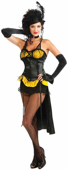 Burlesque Showgirl Dancer Fancy Dress Up Halloween Sexy Adult Costume 2 COLORS