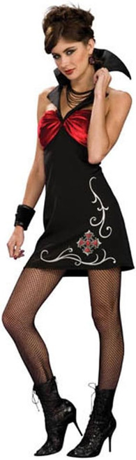 Nightfall Vampira Vampire Countess Gothic Fancy Dress Up Halloween Adult Costume