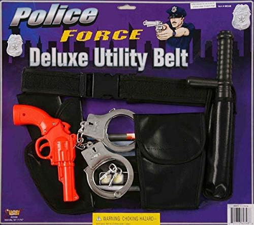 Police Force Deluxe Utility Belt Fancy Dress Halloween Child Costume Accessory