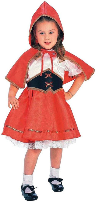 Lil' Red Riding Hood Fairy Tale Fancy Dress Up Halloween Toddler Child Costume