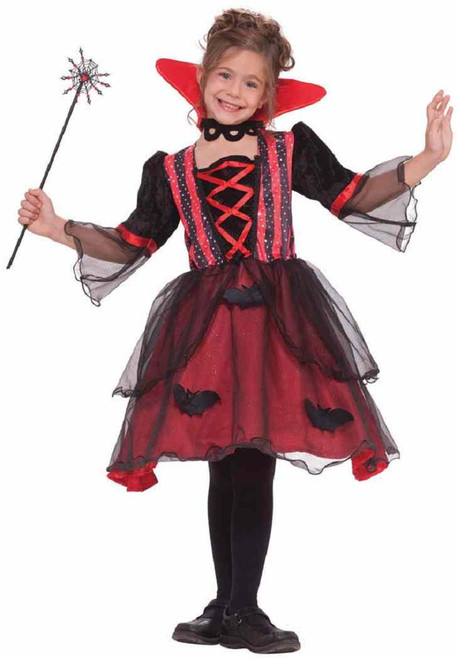 Vampiress Vampire Gothic Princess Fancy Dress Halloween Toddler Child Costume