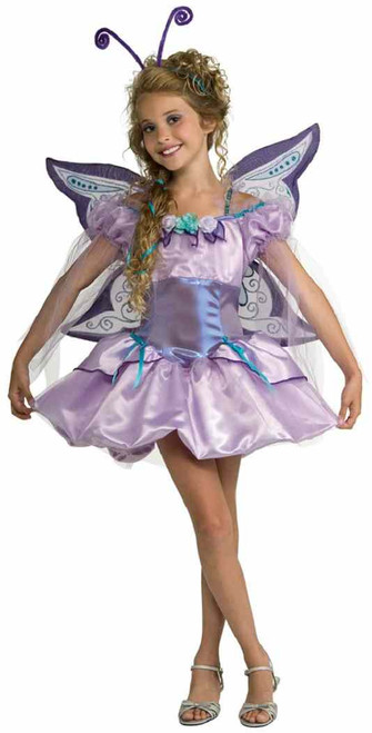 Butterfly Purple Fairy Pixie Princess Fancy Dress Halloween Tween Teen Costume