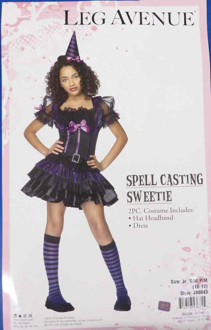 Spell Casting Sweetie Wicked Witch Evil Fancy Dress Up Halloween Teen Costume