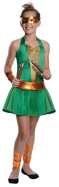 Michelangelo Dress TMNT Teenage Mutant Ninja Turtles Halloween Teen Costume