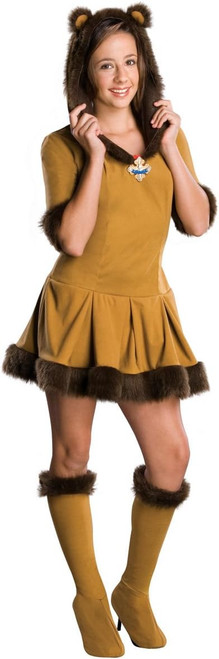 Cowardly Lion Wizard of Oz Jungle Animal Fancy Dress Up Halloween Teen Costume