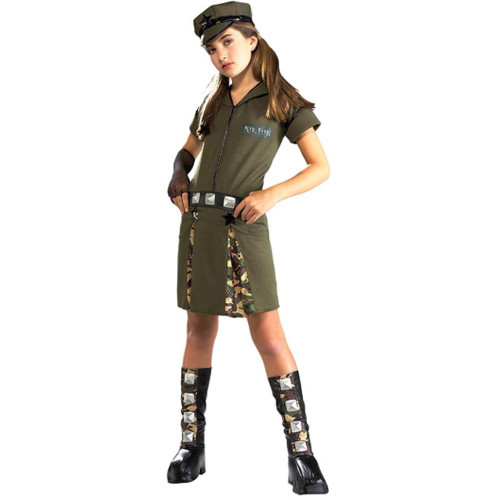 Mjr. Flirt Major Military Soldier Army Cute Fancy Dress Halloween Teen Costume